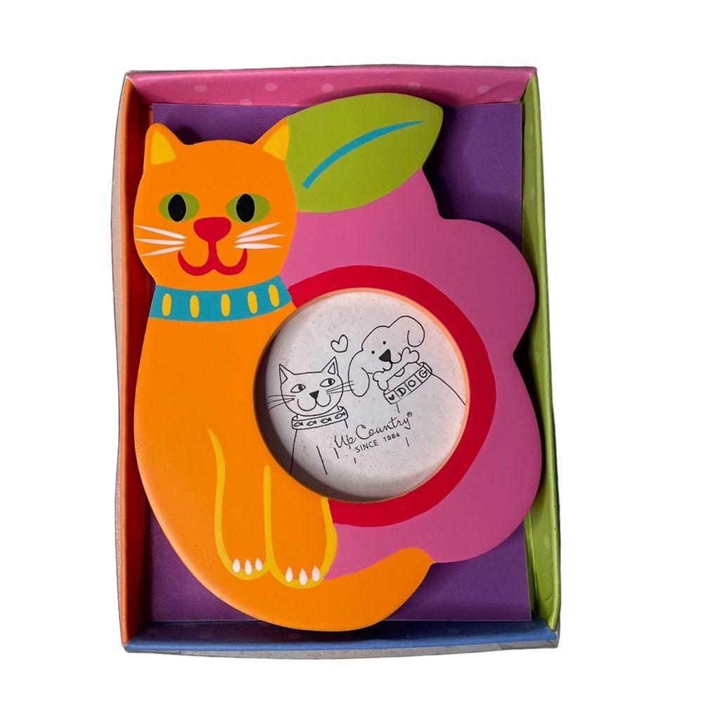Orange Cat Magnet Picture Frame
